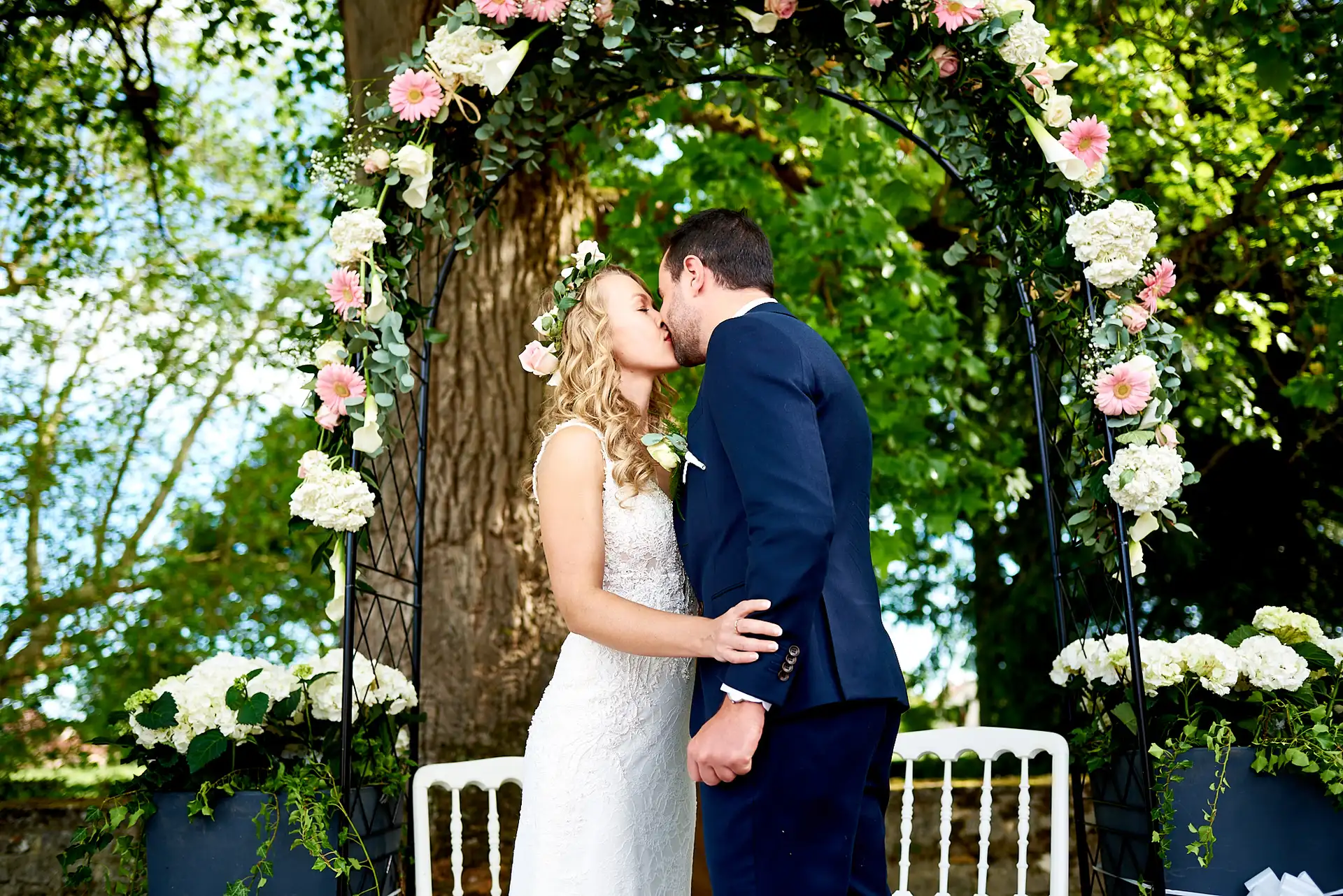 arche de mariage en fleurs