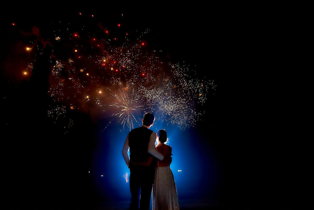 feu d'artifice mariage clermont ferrand chateau de la canière