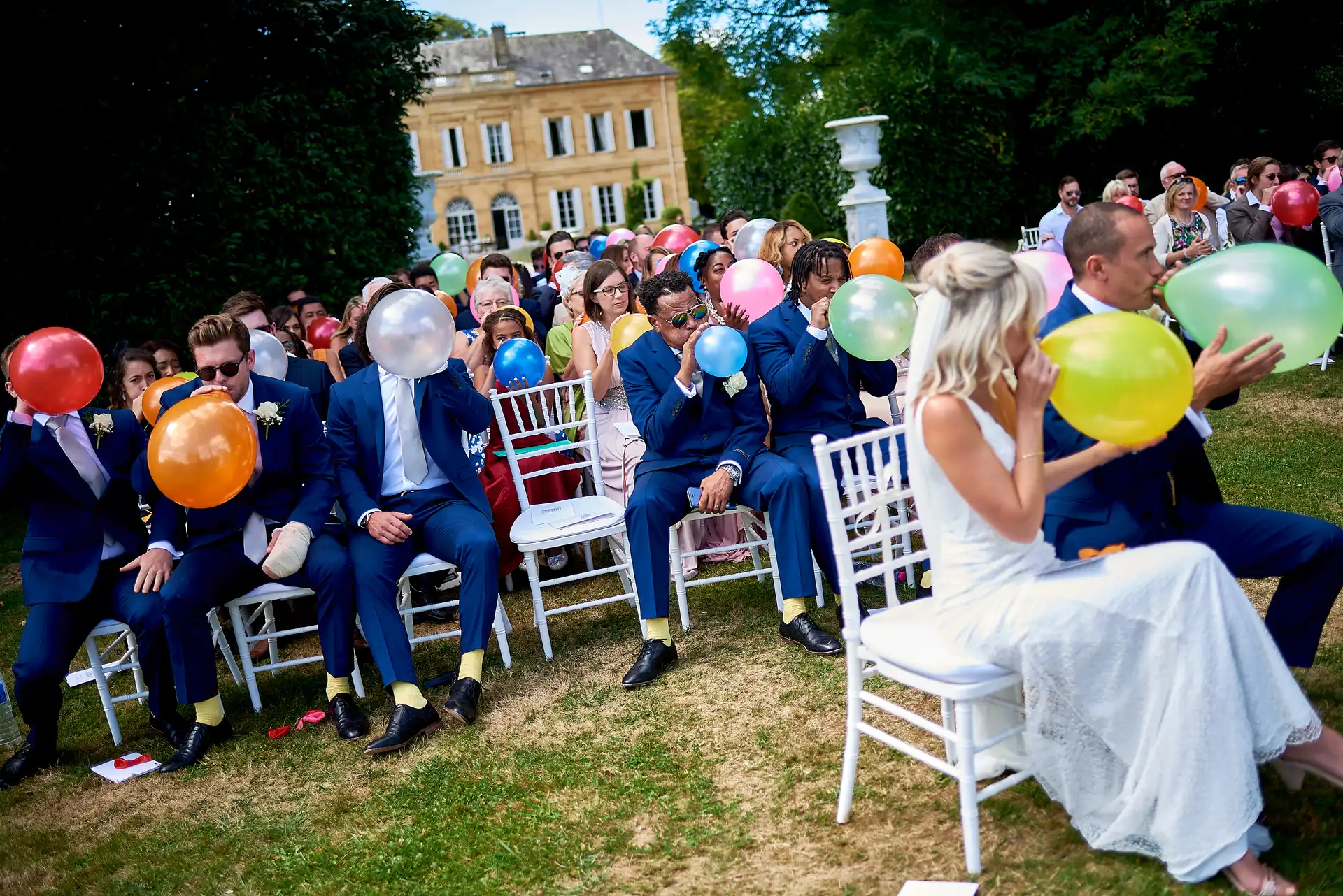 la cérémonie anglaise de mariage au chateau de la durantie