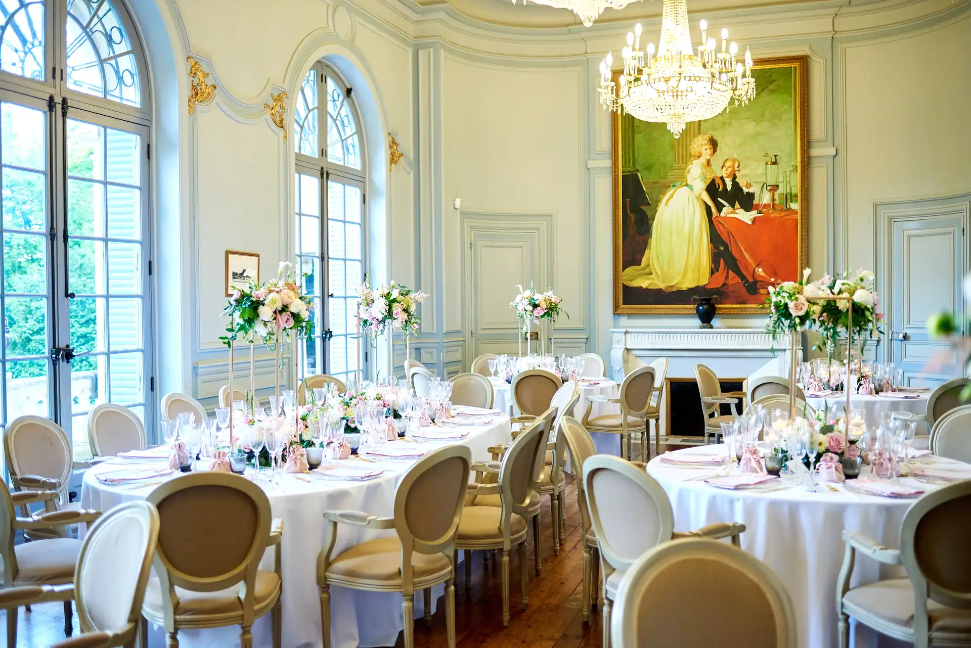 Plan de table mariage - salle de réception château la caniere