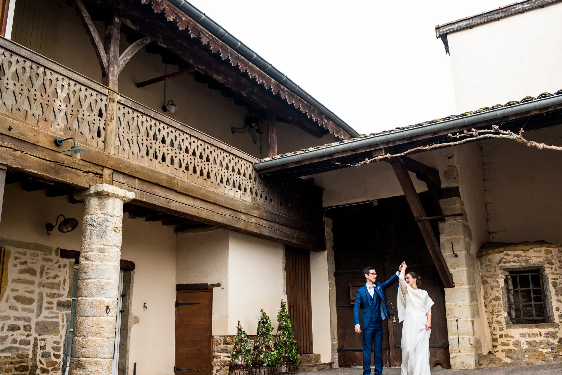 Mariage en hiver - séance couple au château ile-de-france