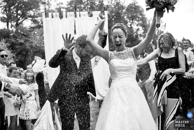 Mariage cérémonie sortie des mariés - montluçon - professionnel haut de gamme